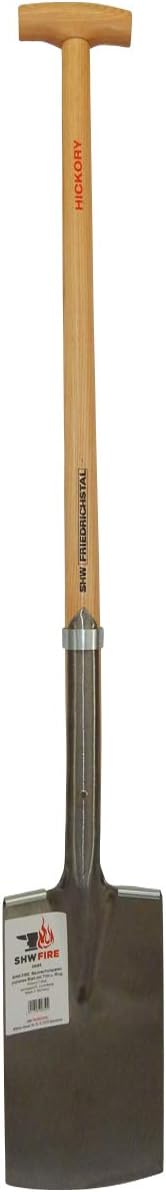 SHW-FIRE Baumschulspaten - Robuster Spaten für Harte und steinige Böden - 85cm mit Hickory T-Griff