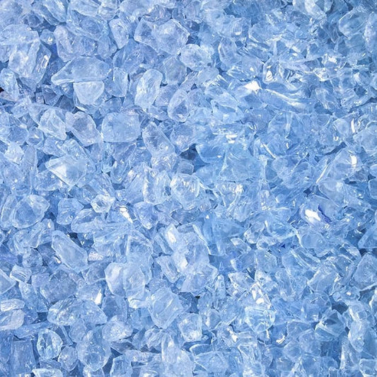 Glassplitt Blue Ice | Glas Splitt | 5-10 mm - Jetzt den Garten mit Natursteinen individuell gestalten mit Stein | Splitt | Kies ✅ www.steinsplittkies.de ❤