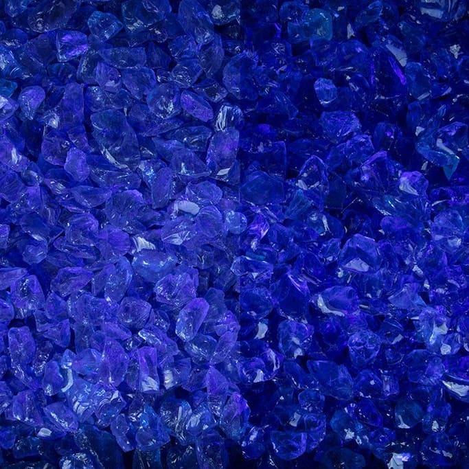 Glassplitt Blue Violet | Glas Splitt | 5-10 mm - Jetzt den Garten mit Natursteinen individuell gestalten mit Stein | Splitt | Kies ✅ www.steinsplittkies.de ❤