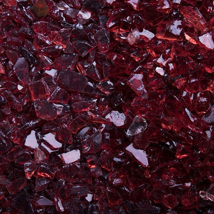 Glassplitt Red | Glas Splitt | 5-10 mm - Jetzt den Garten mit Natursteinen individuell gestalten mit Stein | Splitt | Kies ✅ www.steinsplittkies.de ❤