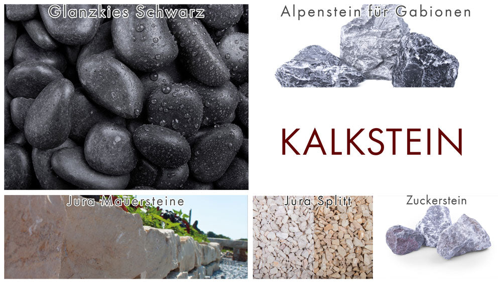 Kalkstein in Kies, Splitt oder anderen Formen hier bei uns auf www.steinsplittkies.de - Naturstein Kalkstein: Ästhetik im Garten
