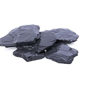 Kies Splitt Zierkies Edelsplitt Canadian Slate schwarz 80-200mm